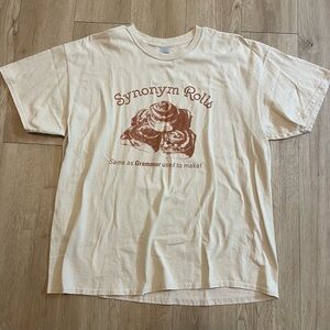 Synonym Rolls Funny Clever Tee Size XL